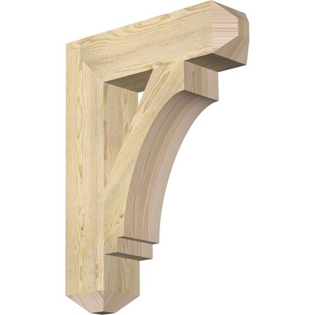 Ekena Millwork Imperial Craftsman Rough Sawn Bracket, Douglas Fir, 6"W x 24"D x 32"H BKT06X24X32IMP04RDF